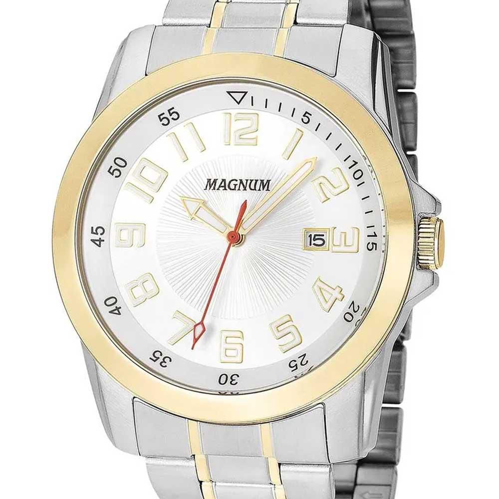 Relógio Masculino Magnum Analogico MA32792S - Bicolor - Luxgolden