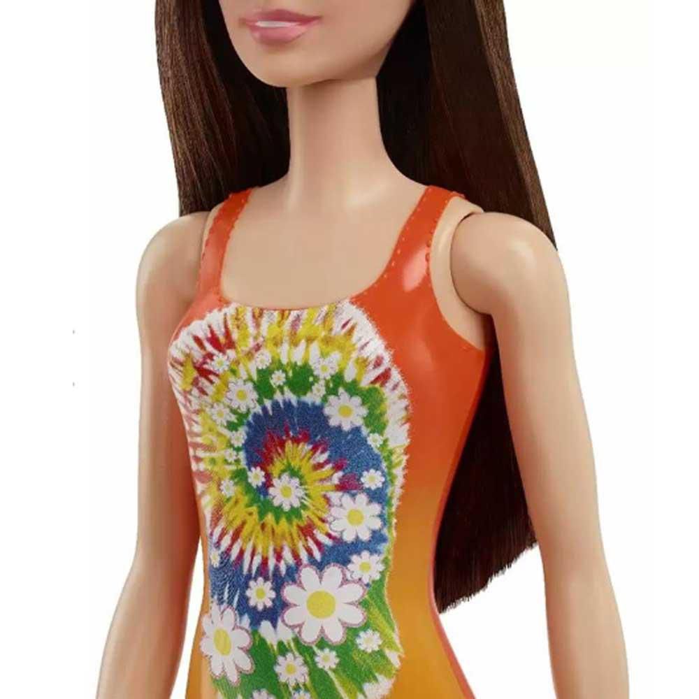 Boneca Barbie Fashion Praia Roupa Laranja Mattel DWJ99 HDC49 - Luxgolden