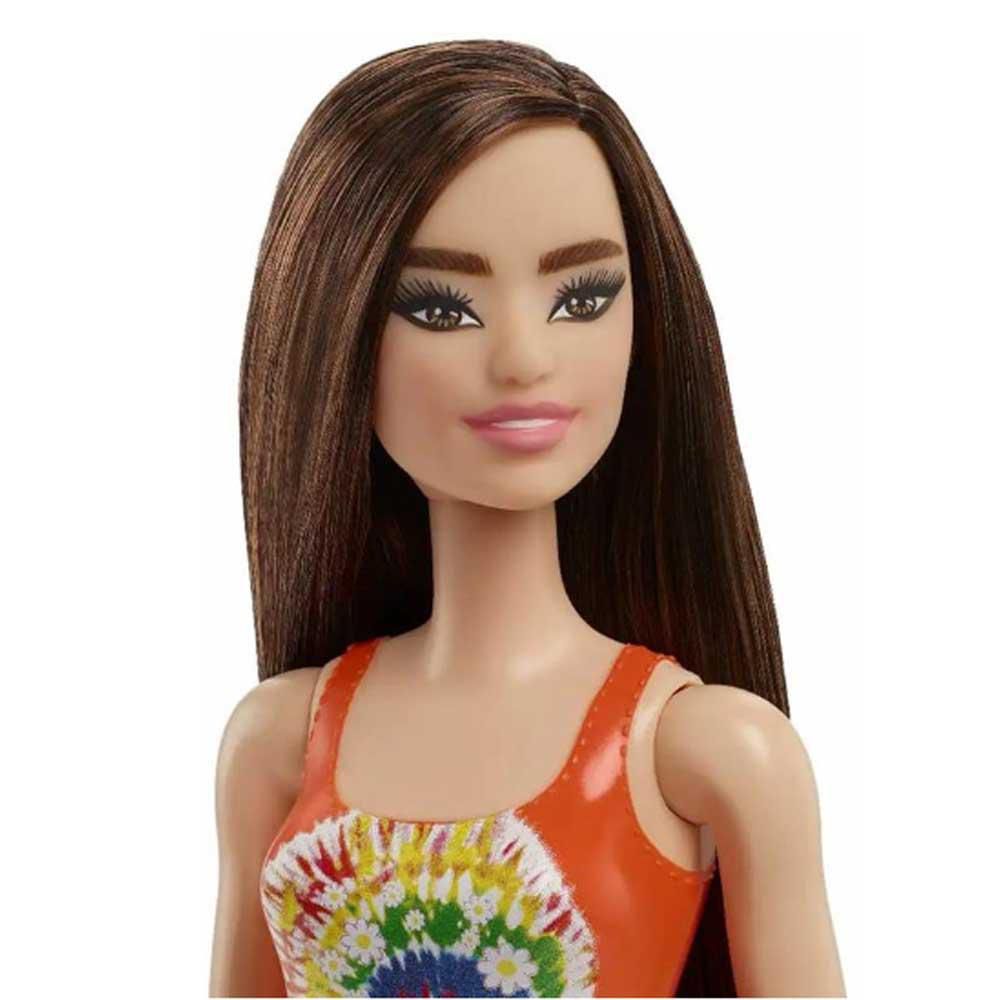 Boneca Barbie Fashion Praia Roupa Laranja Mattel DWJ99 HDC49 - Luxgolden