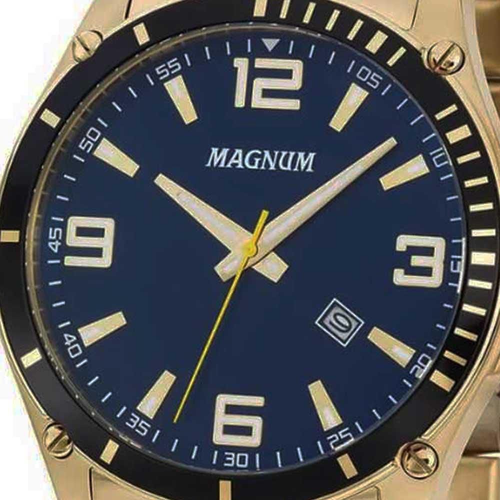 Relógio Masculino Magnum Dourado MA35020A