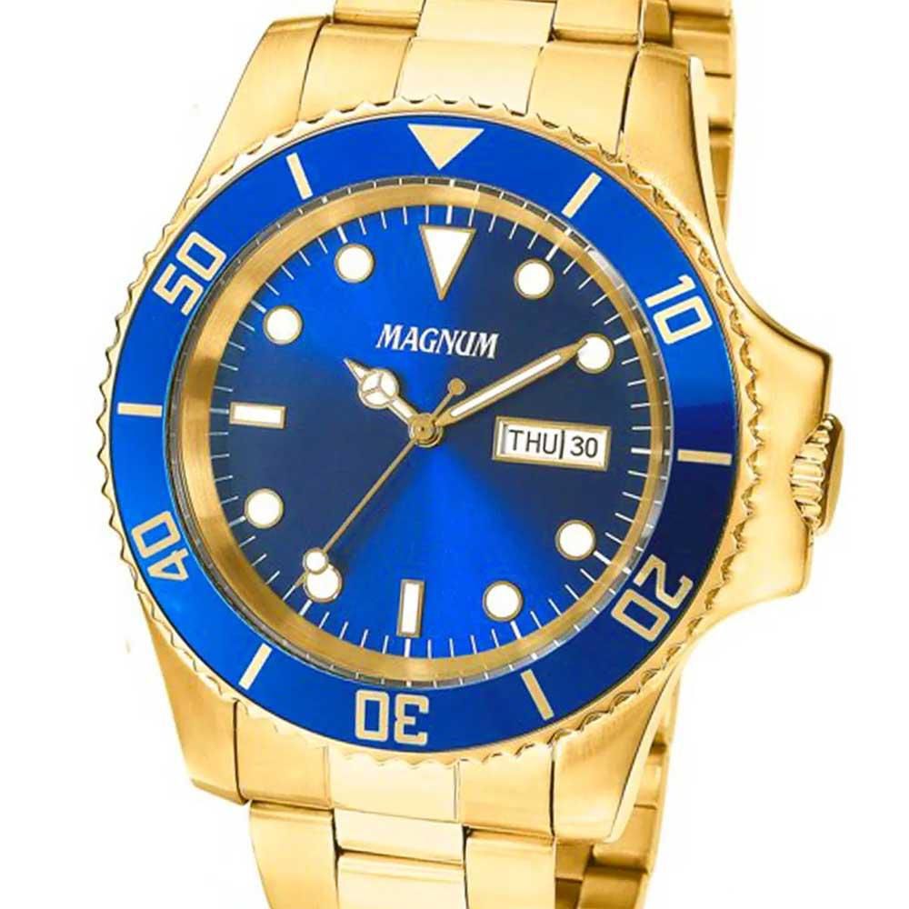 Relógio Magnum Masculino Ref: Ma35020a Casual Dourado - Relógio Masculino -  Magazine Luiza