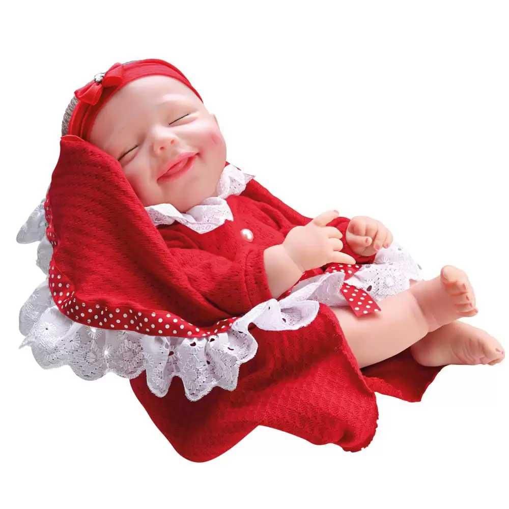 Boneca Bebê Reborn New Born Banho vem com ducha Divertoys - Babu Brinquedos