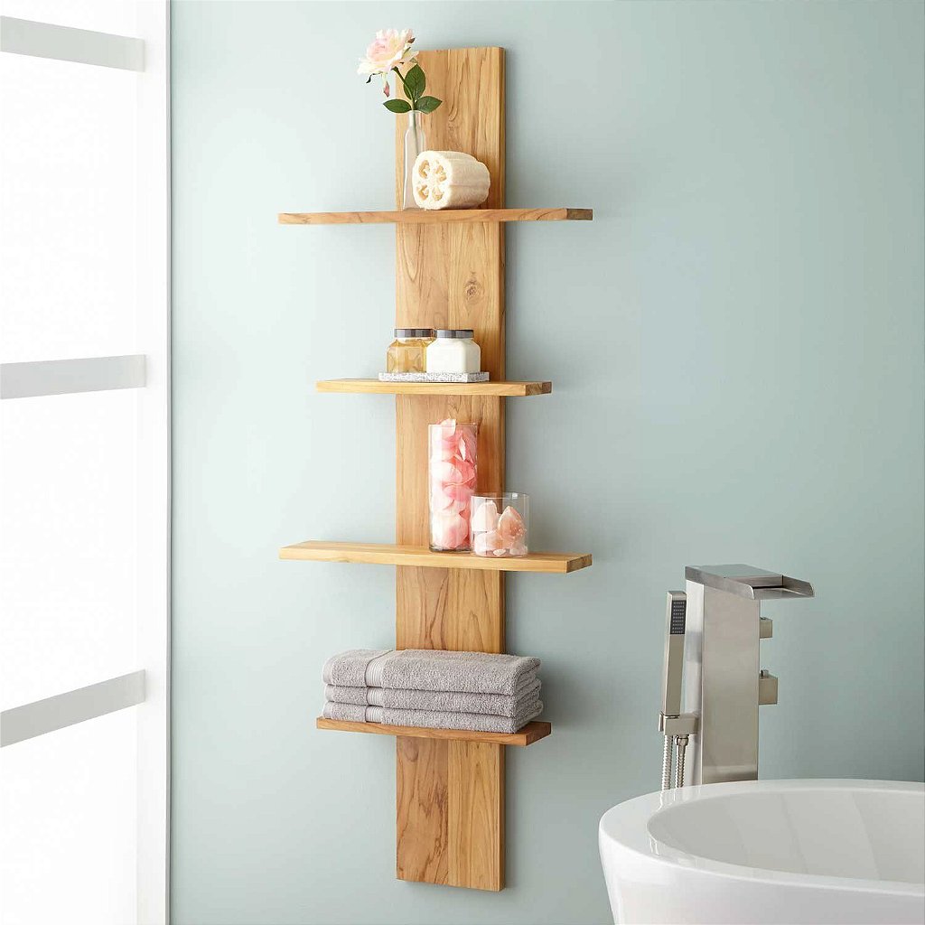 Prateleira vertical para banheiro ou cozinha - Opção de cores - 100% MDF -  Nichos Decorações - Móveis 100% em MDF para decorar a sua casa!