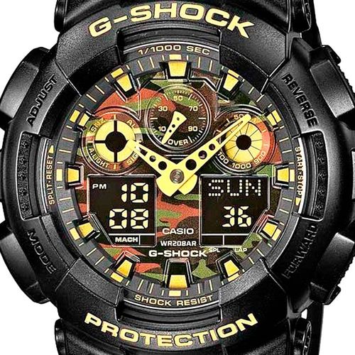 Relógio Casio G-Shock Ga-100Cf-1A9dr - Preto/Camuflado