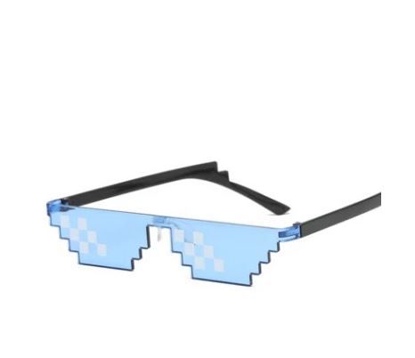 Óculos de sol Thug Life Real Azul Meme - 1 Unidade - Clube das Festas