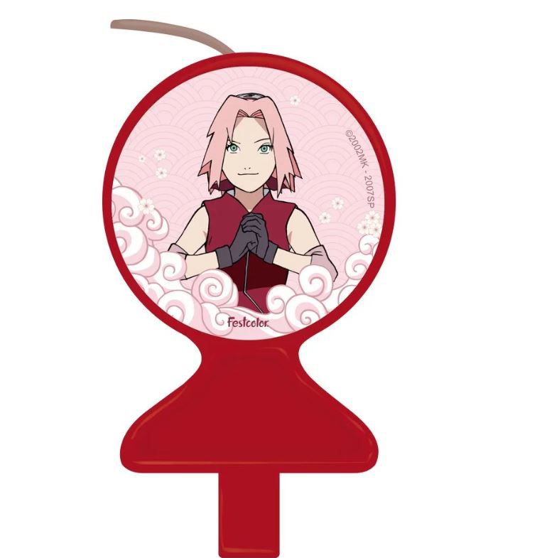 Topo De Bolo Personalizado Aniversário Sakura Naruto