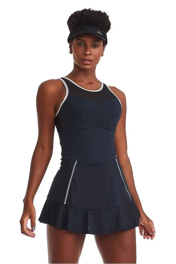MACAQUINHO SAIA CANDY (BEACH TENNIS) - Preto - Un par Un Store