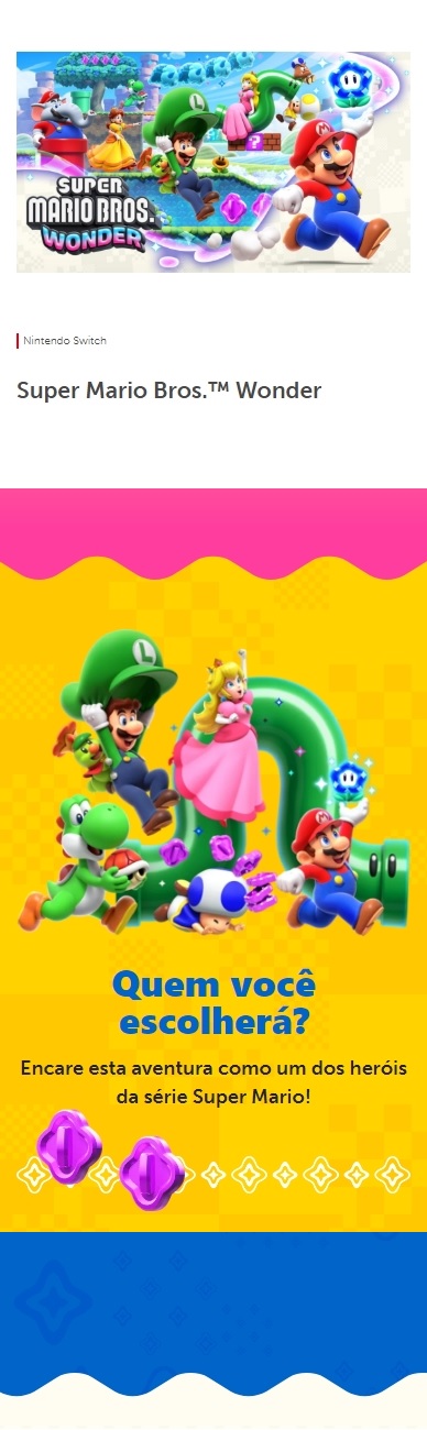 Jogo Super Mario Bros Wonder - Switch - Curitiba - Brasil Games