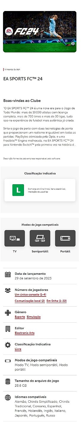 EA Sports FC 24 - Nintendo Switch - Estação Games, sports fctm 24