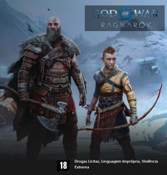 God of War Ragnarök para PS4 Santa Mônica Studio - Jogos de Ação