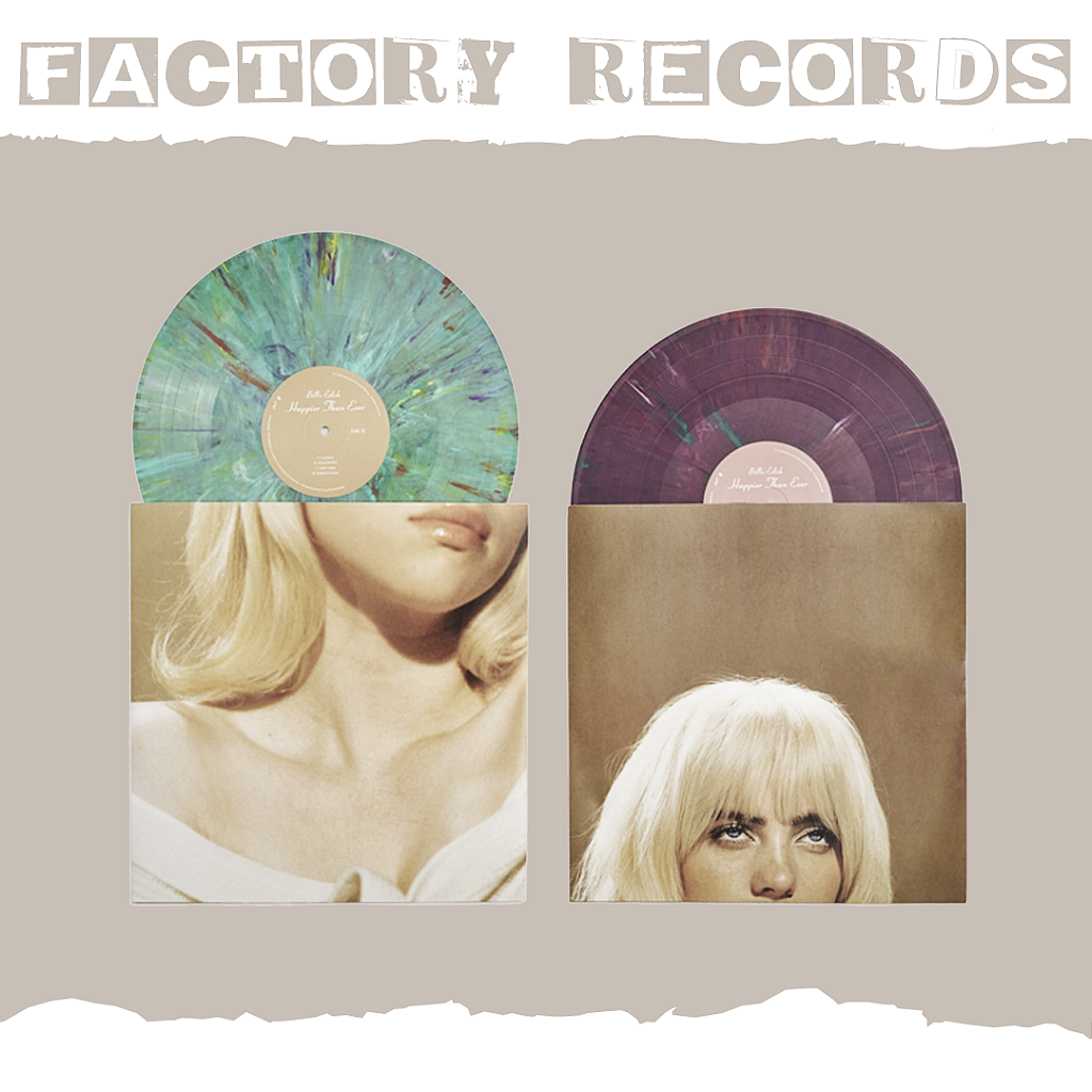 洋楽 Billie Eilish Happier Than Ever LP Billie Eilish - Happier Than Ever (Recycled Vinyl) - LP - Factory