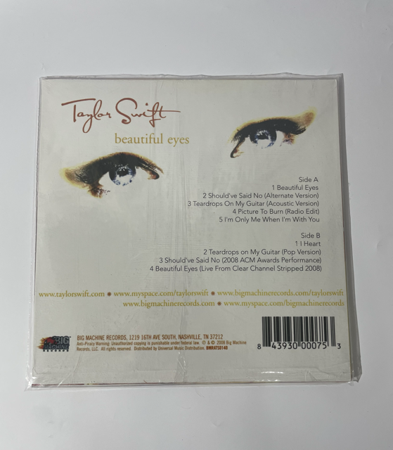 Taylor Swift - Beautiful Eyes (Bootleg) - LP - Factory Records