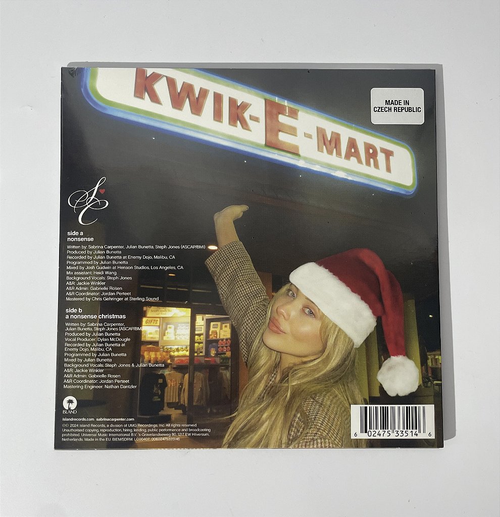 Sabrina Carpenter - Nonsense/A Nonsense Christmas - LP 7