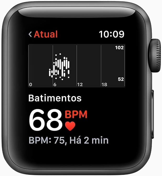 Apple Watch Series 3 Gps 42 Mm Aluminio Cinza Espacial Pulseira LiquidaE Maior rede de OUTLET em eletros do Brasil
