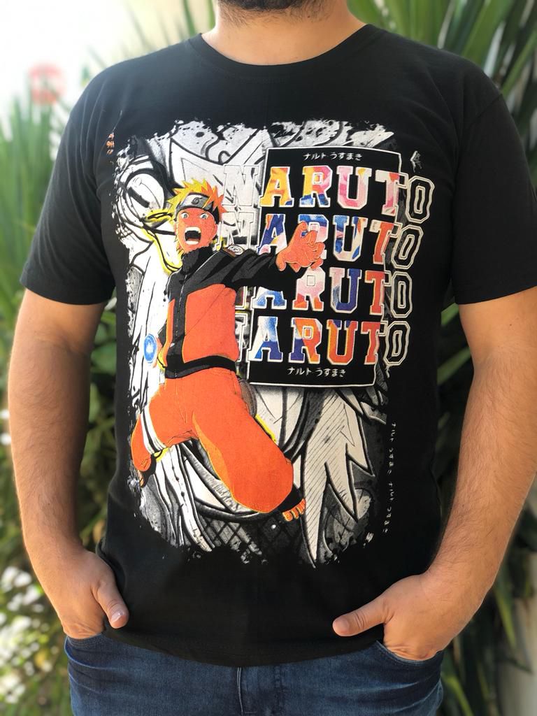 Camiseta Naruto Azul Marinho Infantil