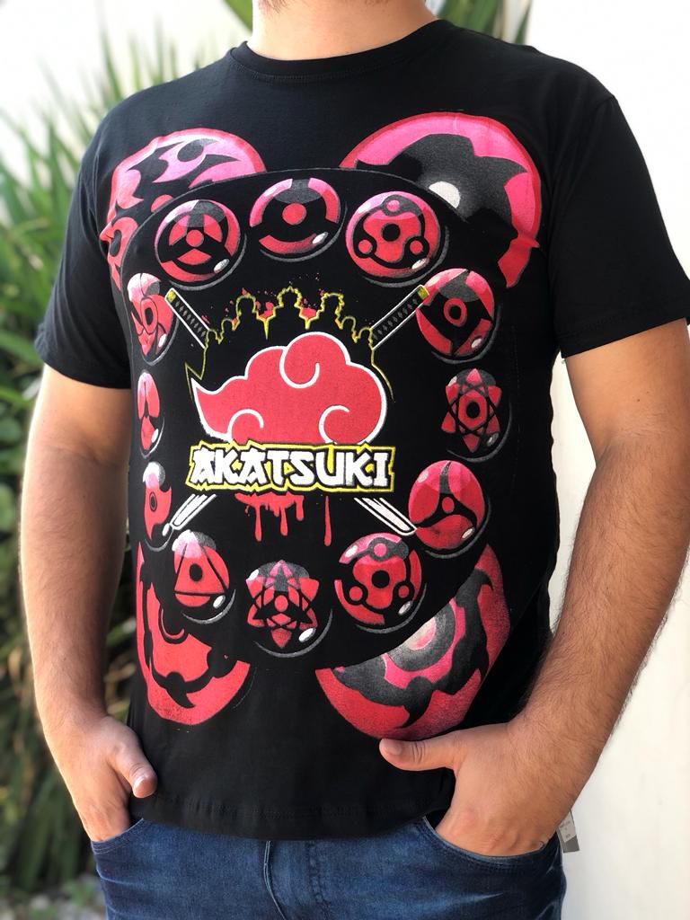 Camiseta Naruto Akatsuki - Moda Brás