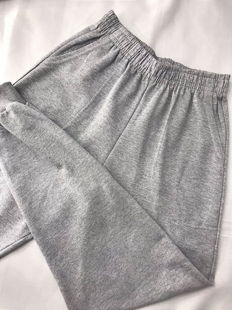 Calça moletom masculina best sale lisa