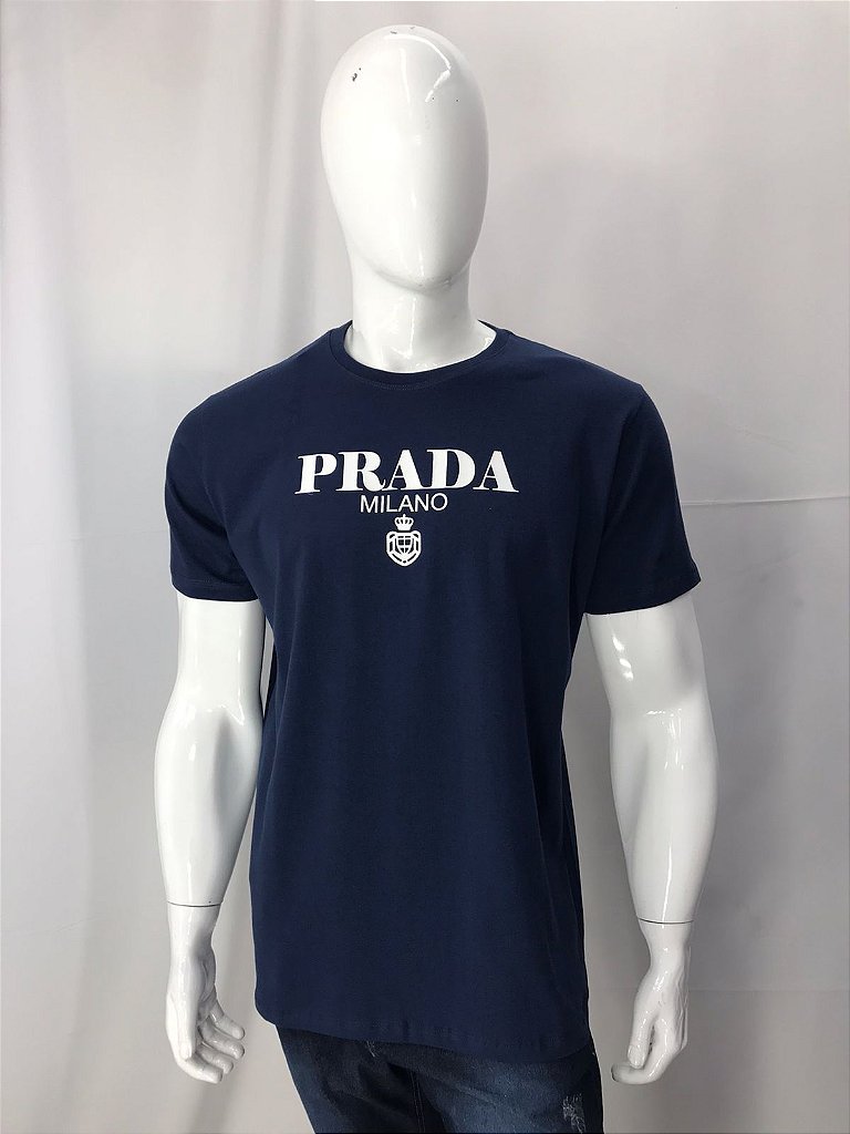 Camiseta Prada Milano Algodão Peruano Azul - Afrika Concept