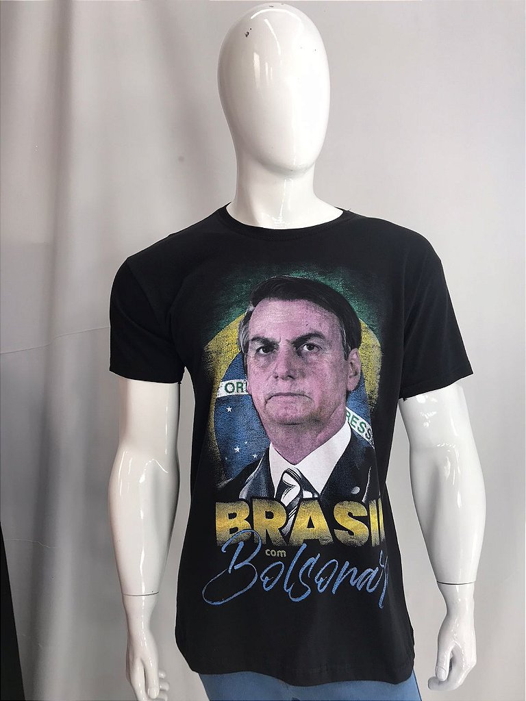 Camiseta Brasil Bolsonaro - Moda Brás