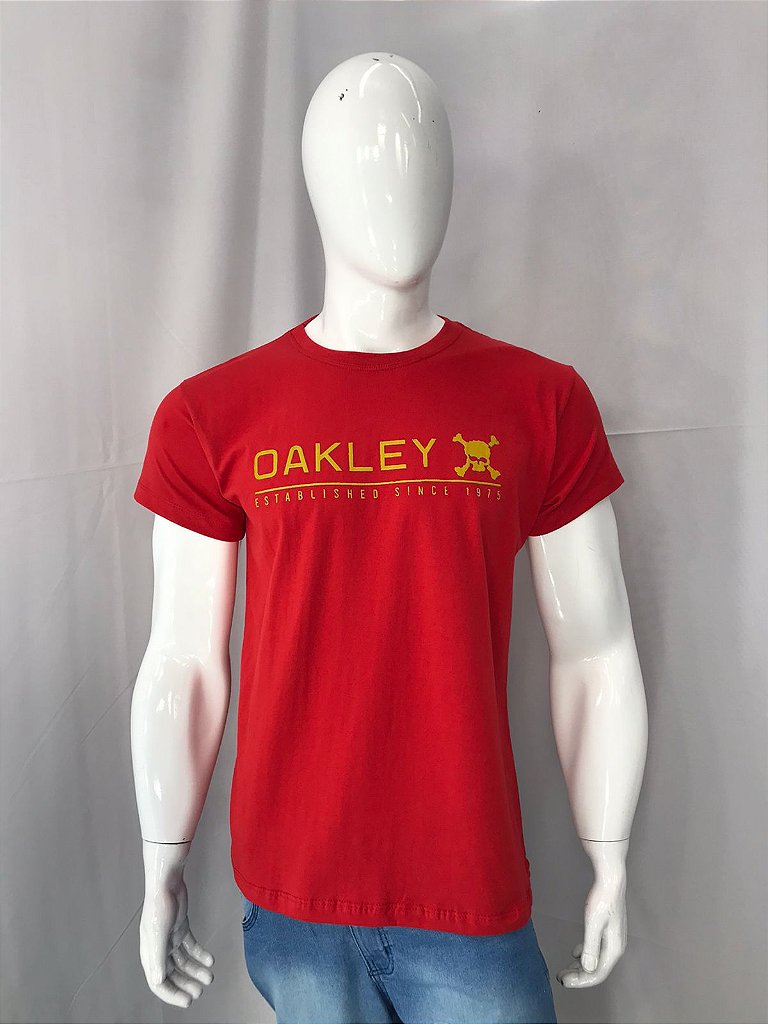 Camiseta Oakley Caveira - Verde