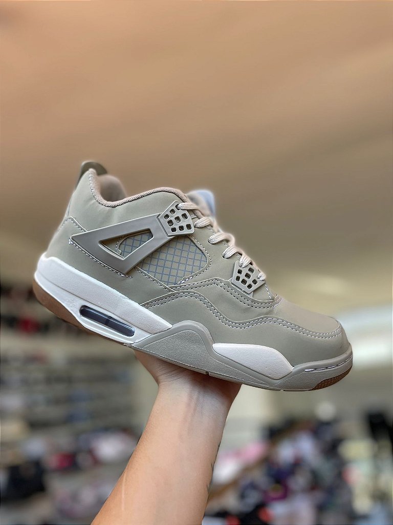 NK Air Jordan Retro 4-Bege - Moda Brás