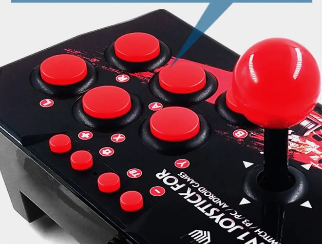 Joystick Fliperama Ns-002 Arcade,Nitendo, Ps2, PC e Android - Zion