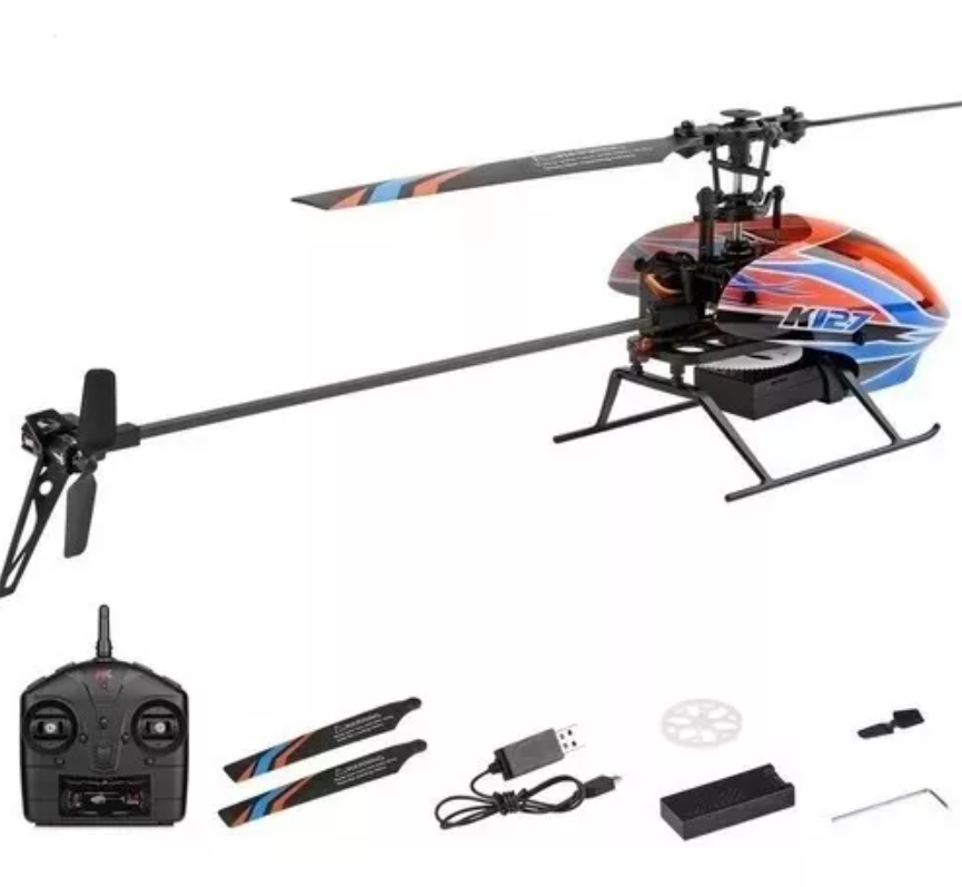 Helicóptero Wltoys Eagle K127 6g 2.4ghz 4 Canais - Zion Store