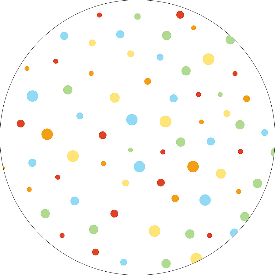 Fundo De Bolinhas De Cores Primarias
