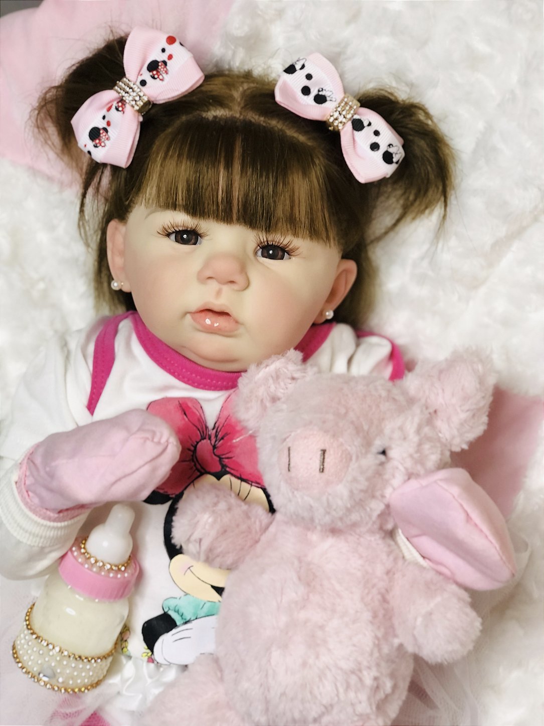 BEBÊ REBORN MEGA REALISTA TODA EM SILICONE ARIANNE COLEÇÃO NOVA