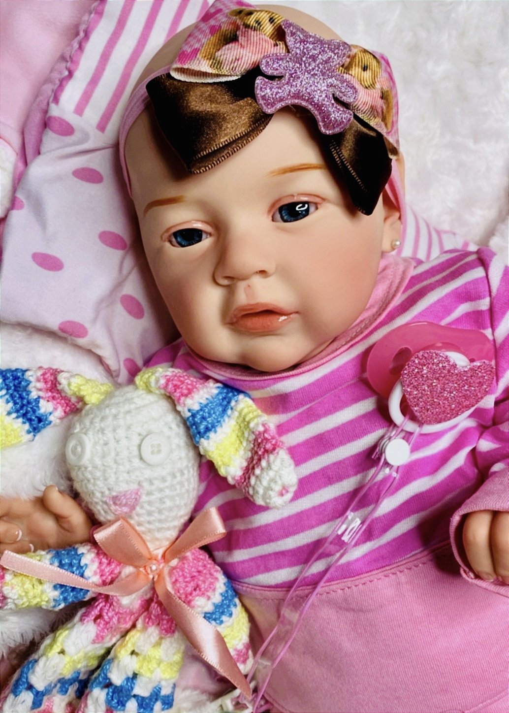 BEBÊ REBORN MEGA REALISTA LENITA TODA EM SILICONE BEBEZINHO QUASE REAL -  Maternidade Mundo Baby Reborn