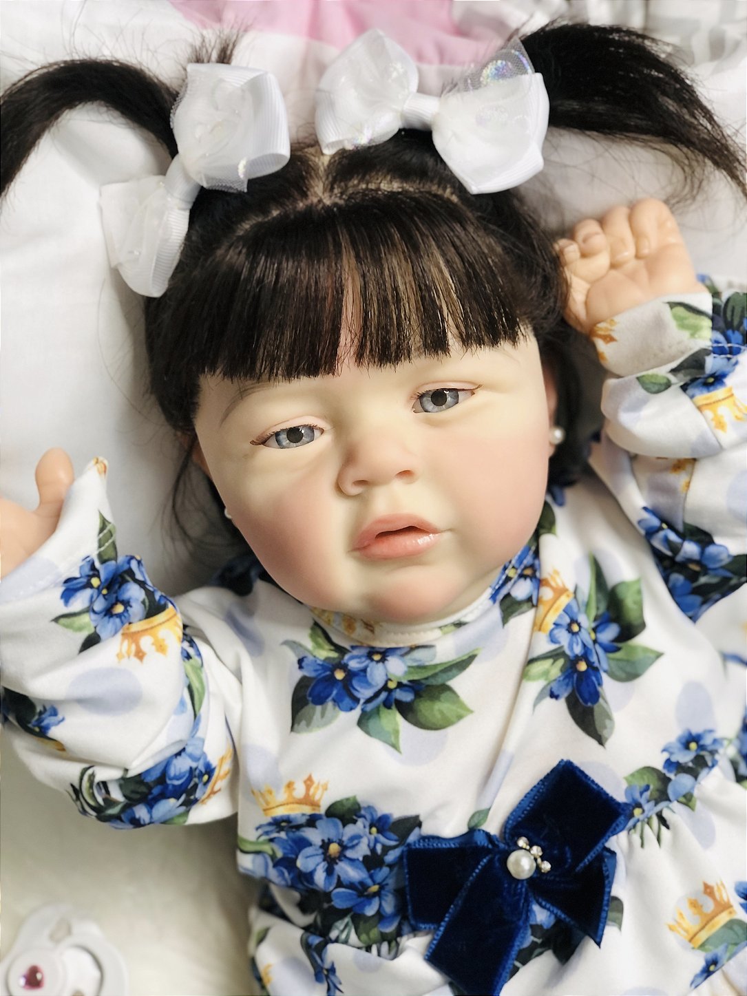 BEBÊ REBORN MEGA REALISTA LENITA TODA EM SILICONE BEBEZINHO QUASE REAL -  Maternidade Mundo Baby Reborn