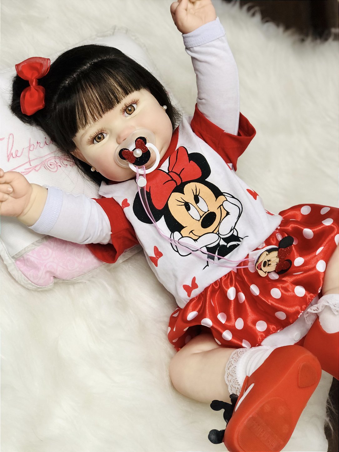 Bebe Reborn Princesa Banho Silicone Realista Abigail