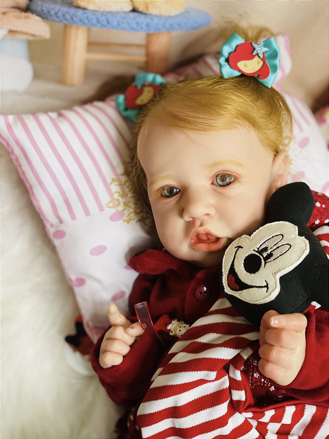 Bebê Reborn Cabelo Fio A Fio Feito A Mão Muito Realista, Magalu Empresas