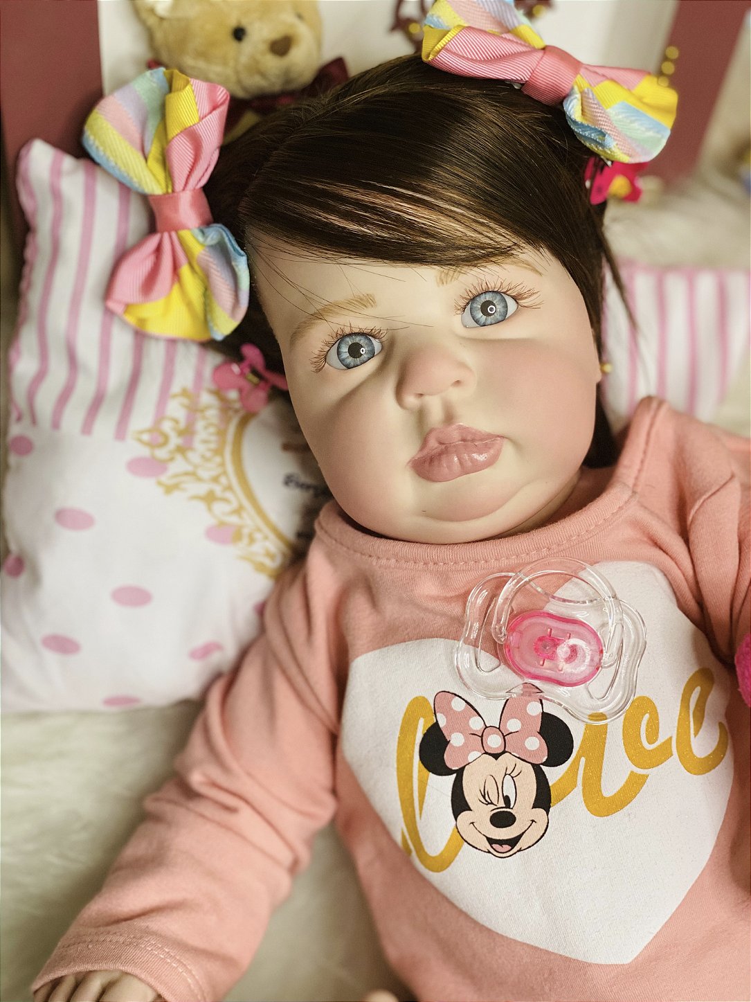 BEBÊ REBORN MEGA REALISTA TODA EM SILICONE ARIANNE COLEÇÃO NOVA -  Maternidade Mundo Baby Reborn