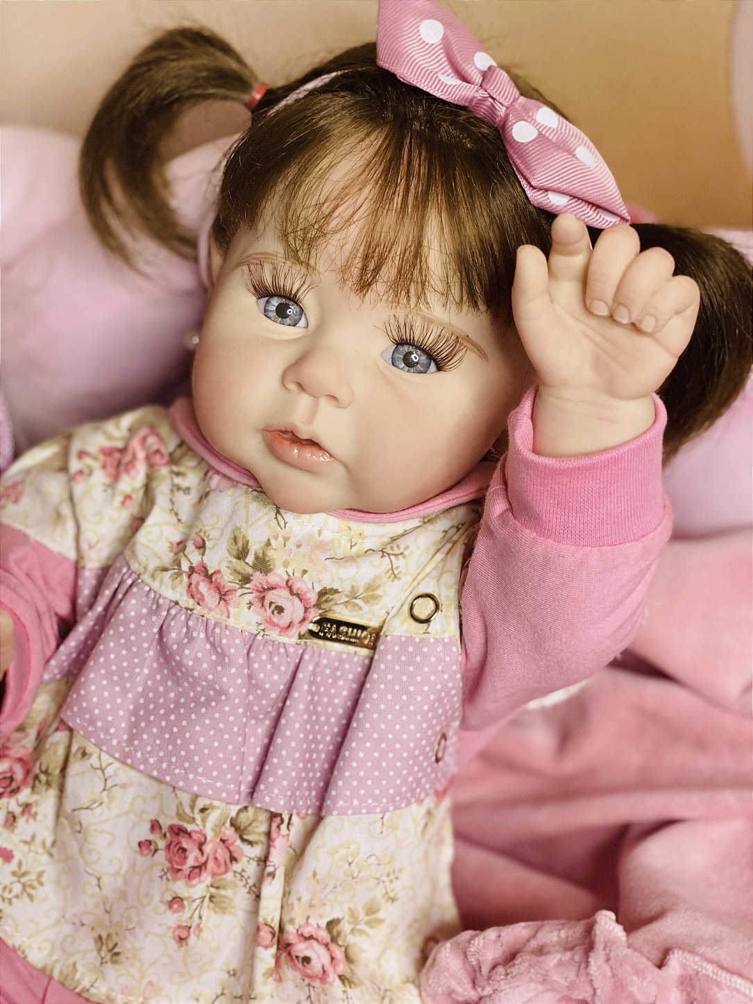 Boneca Bebê Reborn Yasmin com Enxoval - Fantasy baby