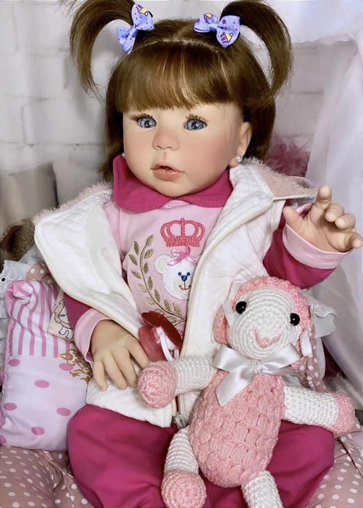 BEBÊ REBORN MENINA TODA EM SILICONE CHICLETINHA MEGA REALISTA - Maternidade  Mundo Baby Reborn