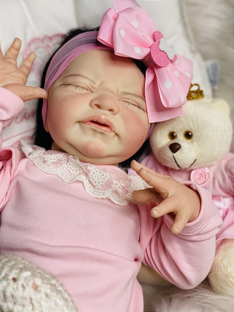 Boneca Bebe Reborn Dormindo