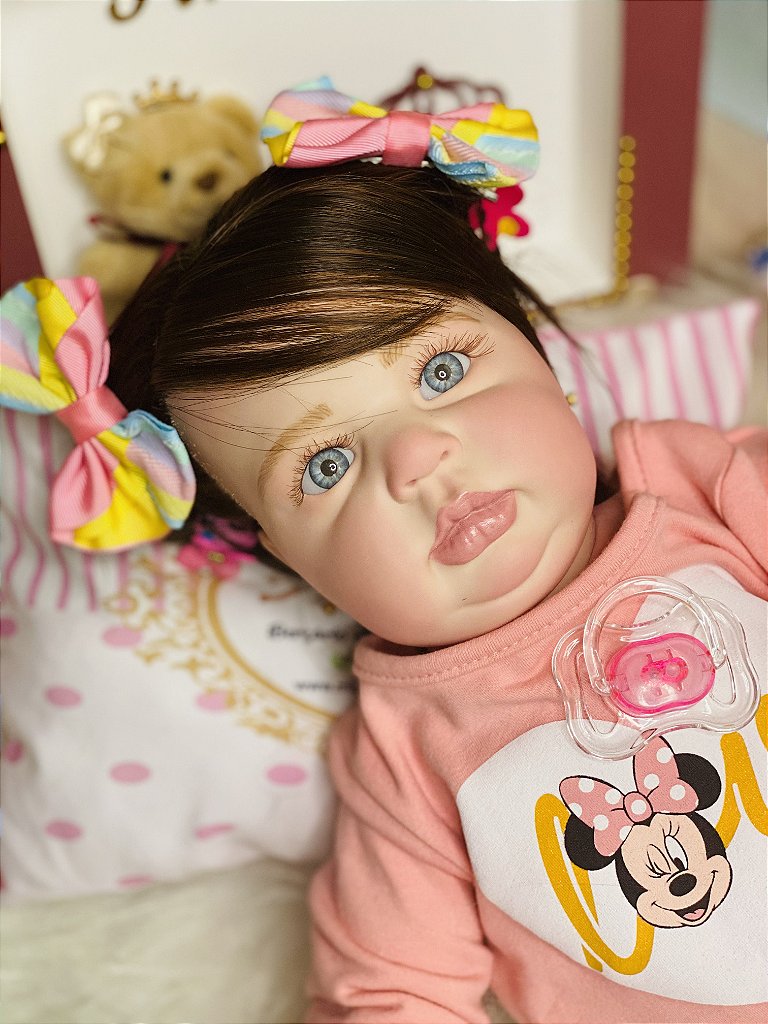 BEBÊ REBORN MENINA TODA EM SILICONE CHICLETINHA MEGA REALISTA - Maternidade  Mundo Baby Reborn