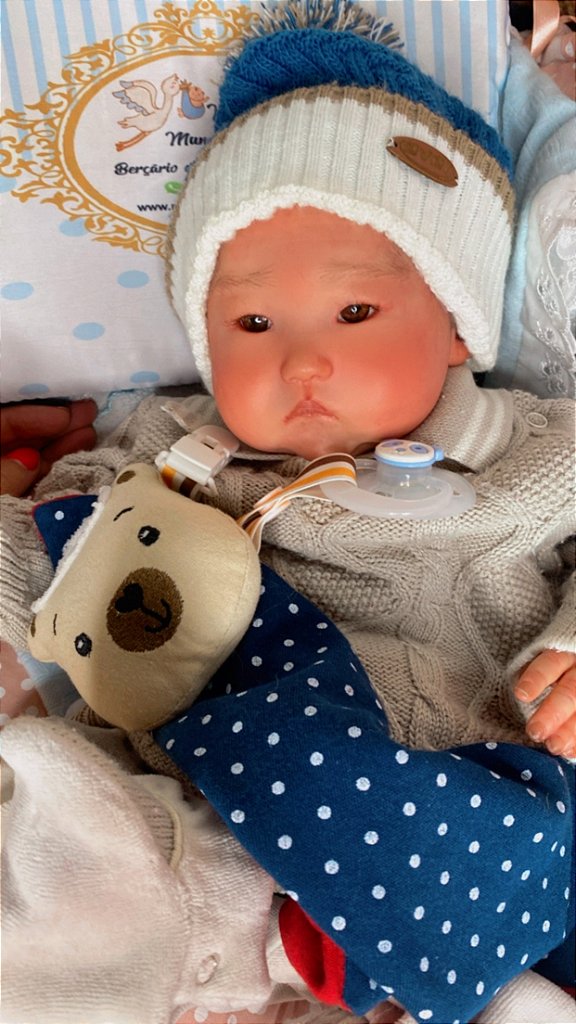 BEBÊ REBORN REALISTA ORIENTAL JAPINHA BOY PERFEIÇÃO QUASE REAL