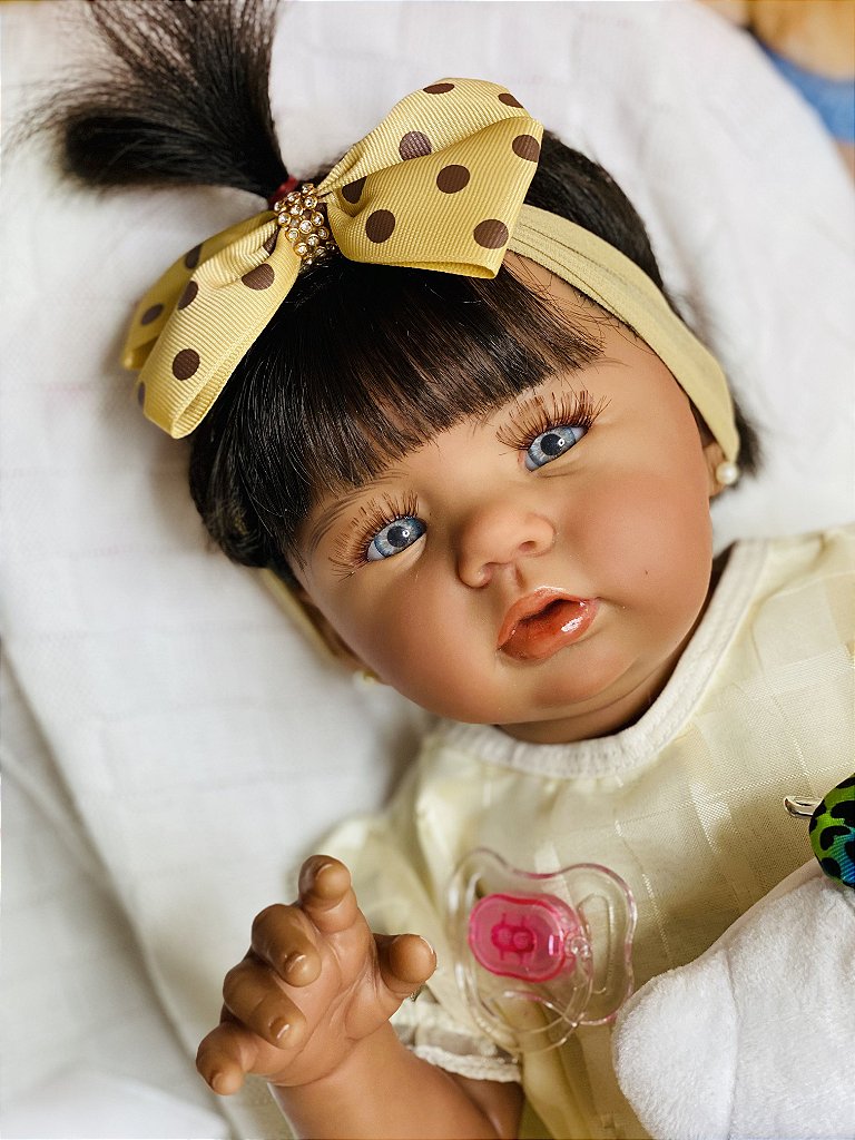 BEBÊ REBORN MEGA REALISTA TODA EM SILICONE ARIANNE COLEÇÃO NOVA -  Maternidade Mundo Baby Reborn