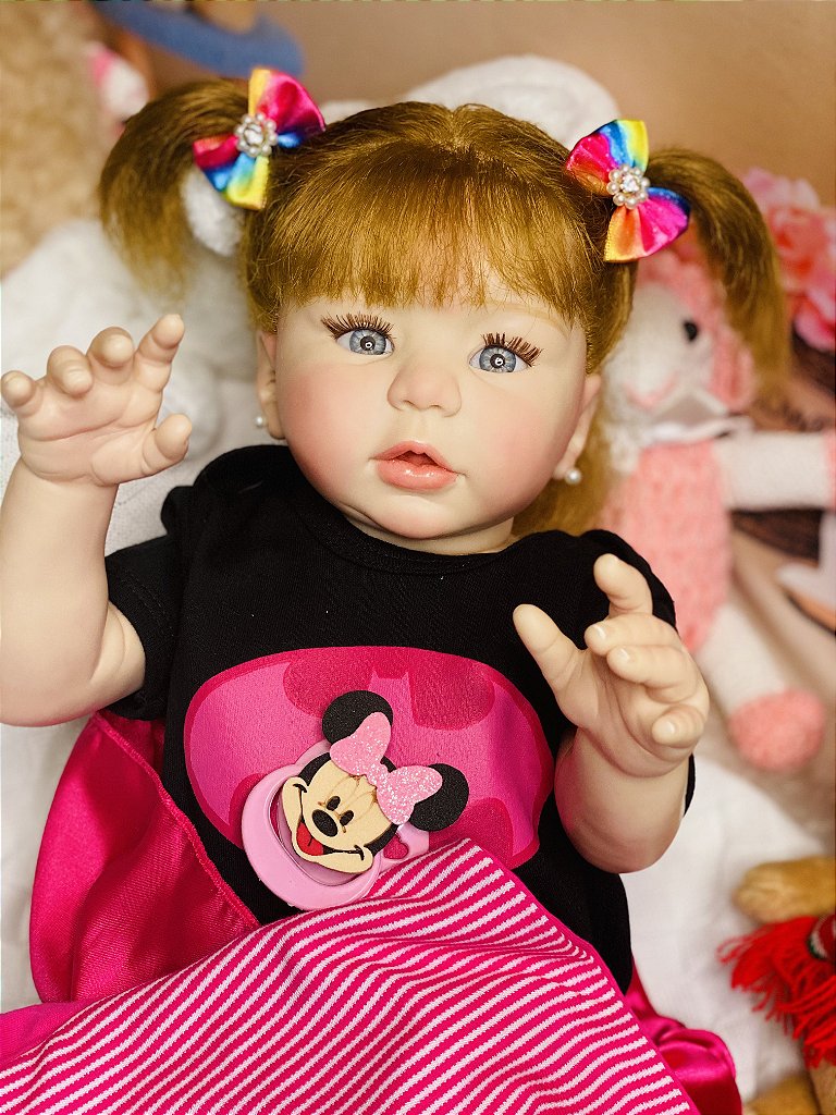 BEBÊ REBORN MEGA REALISTA TODA EM SILICONE ARIANNE COLEÇÃO NOVA -  Maternidade Mundo Baby Reborn