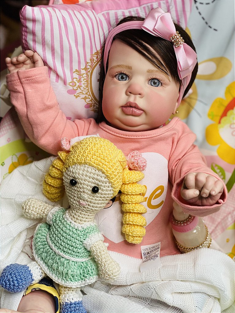 BEBÊ REBORN MENINA TODA EM SILICONE CHICLETINHA MEGA REALISTA - Maternidade  Mundo Baby Reborn