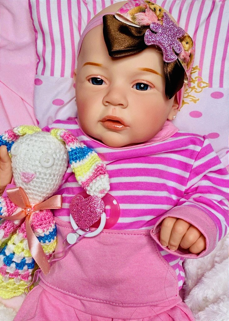 BEBÊ REBORN MEGA REALISTA LENITA TODA EM SILICONE BEBEZINHO QUASE REAL -  Maternidade Mundo Baby Reborn