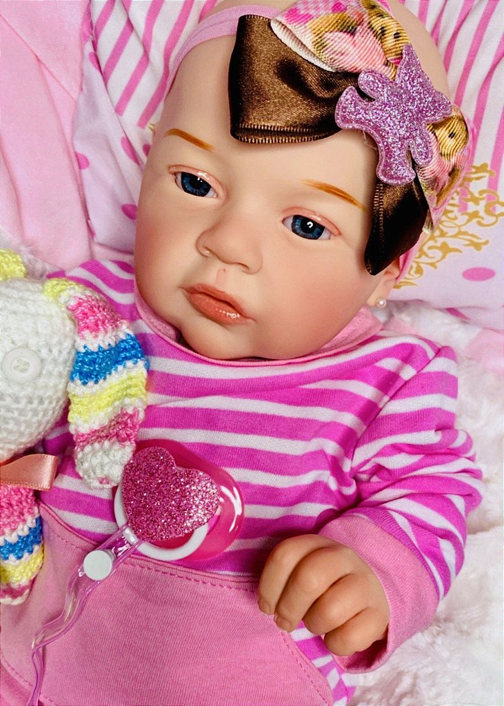 BEBÊ REBORN MEGA REALISTA LENITA TODA EM SILICONE BEBEZINHO QUASE REAL -  Maternidade Mundo Baby Reborn