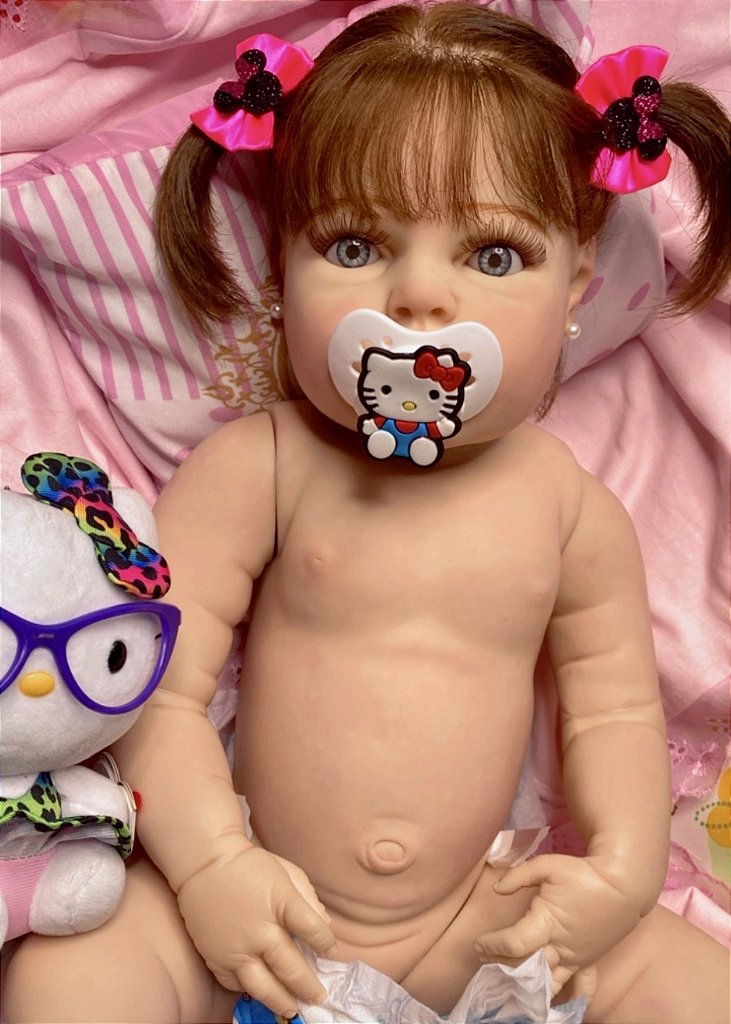 BEBÊ REBORN MEGA REALISTA TODA EM SILICONE ARIANNE COLEÇÃO NOVA