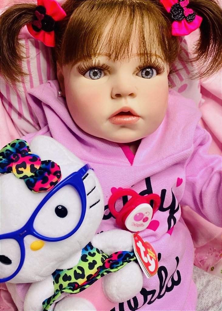 BEBÊ REBORN MEGA REALISTA TODA EM SILICONE ARIANNE COLEÇÃO NOVA -  Maternidade Mundo Baby Reborn