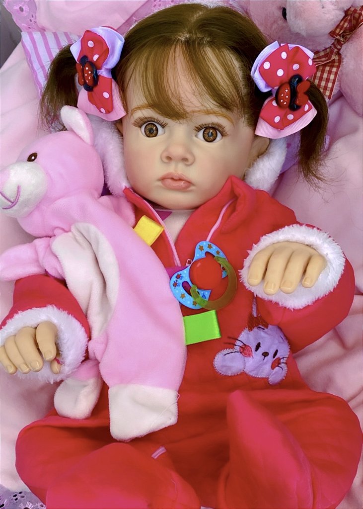 BEBÊ REBORN MARIA ALICE MEGA REALISTA FEITA ARTESALMENTE TODA EM SILICONE -  Maternidade Mundo Baby Reborn