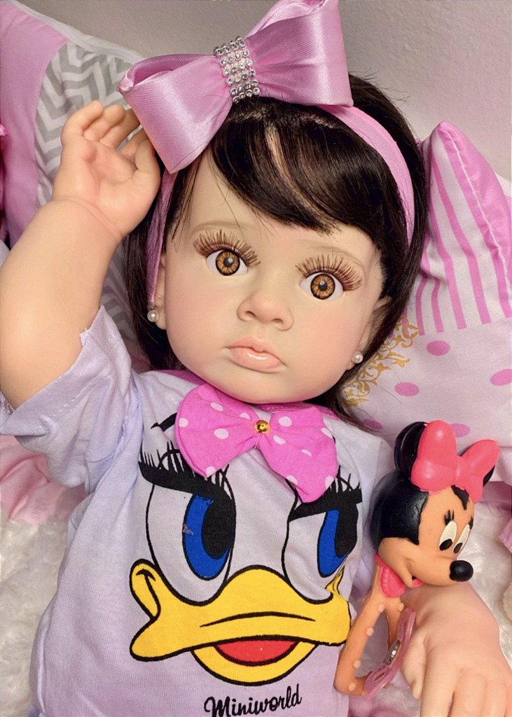 BEBE REBORN PATOTINHA SUPER MEIGA TODA EM SILICONE REALISTA