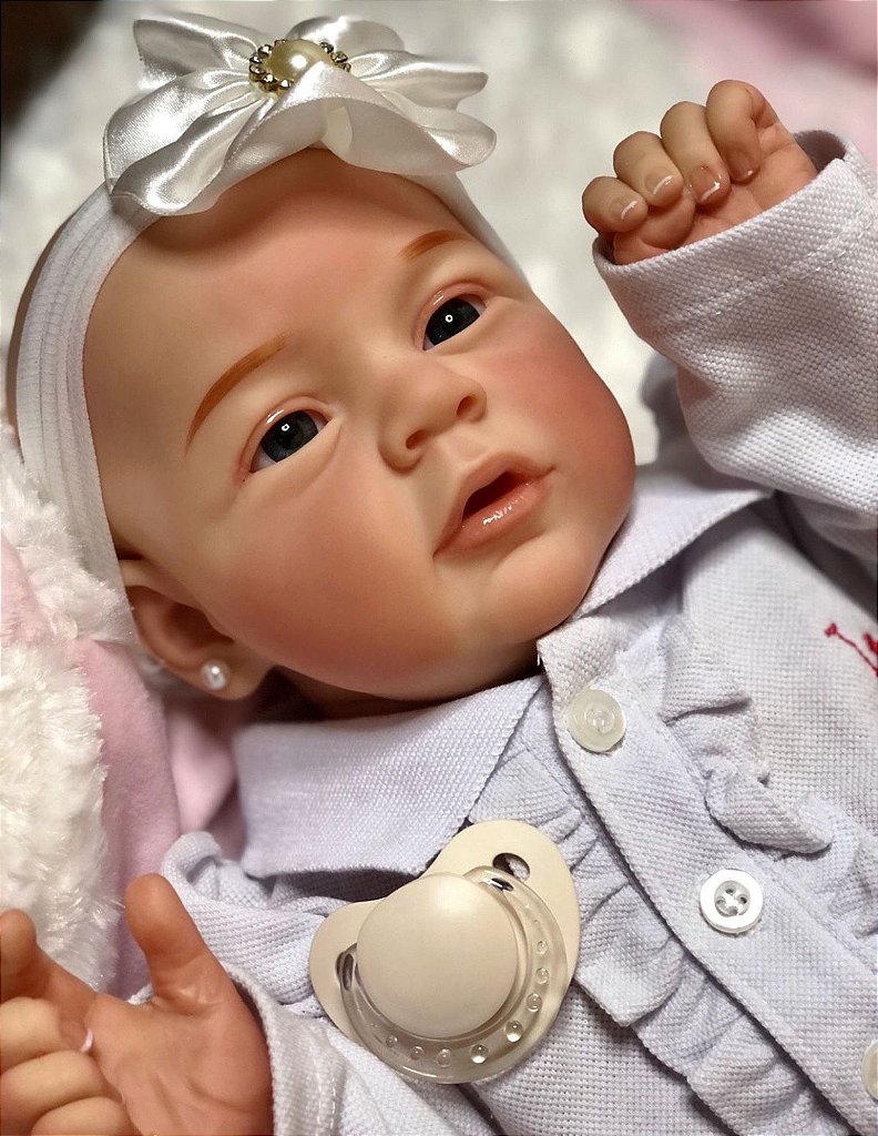 BEBÊ REBORN MEGA REALISTA LENITA TODA EM SILICONE BEBEZINHO QUASE REAL -  Maternidade Mundo Baby Reborn