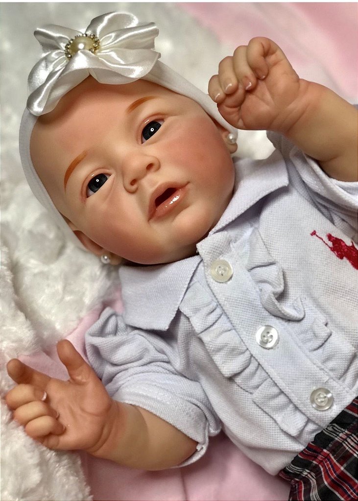 BEBÊ REBORN MEGA REALISTA LENITA TODA EM SILICONE BEBEZINHO QUASE REAL -  Maternidade Mundo Baby Reborn